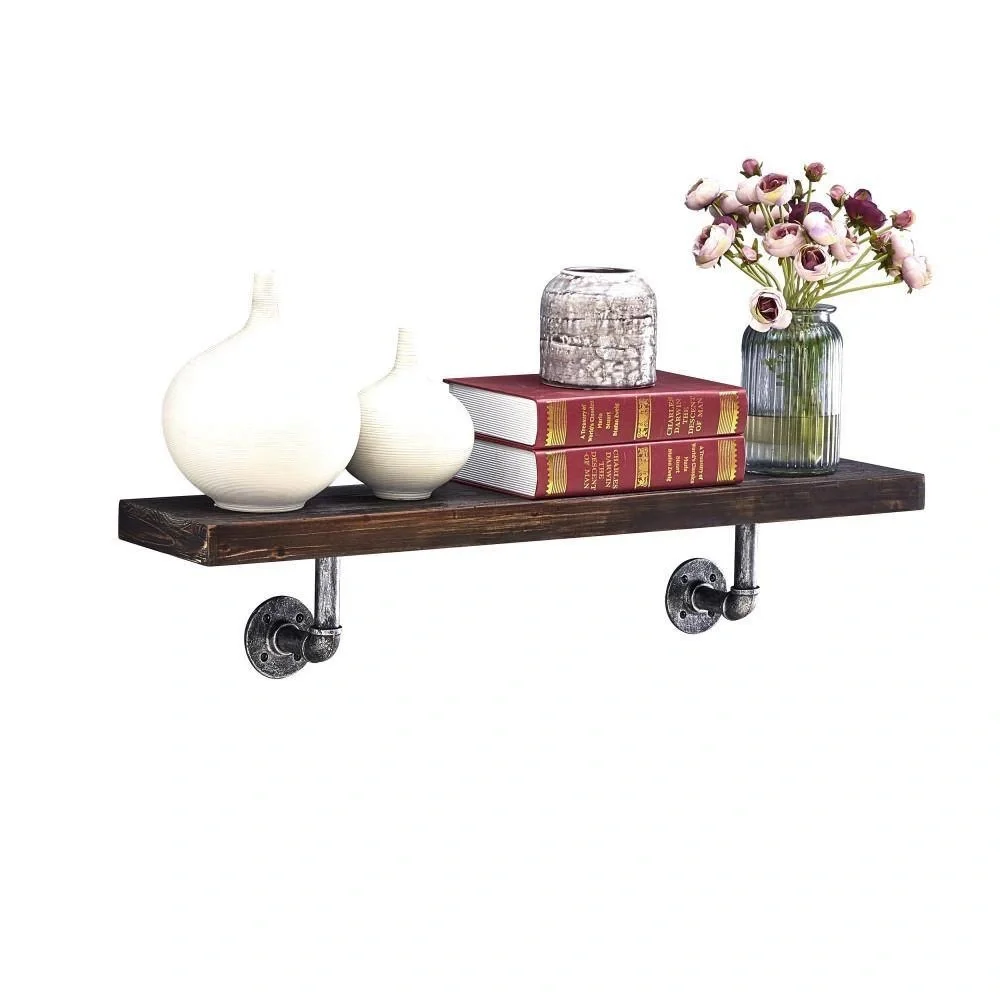 Industrial wall shelf